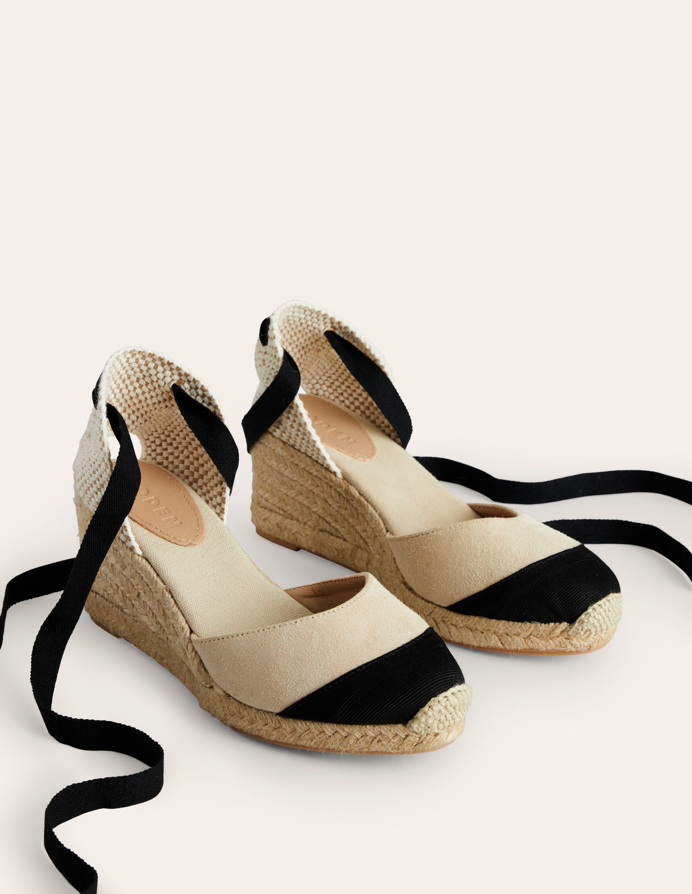 Espadrille Boden Cassie Wedges Beige Femme | BQK-07553025