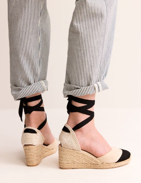 Espadrille Boden Cassie Wedges Beige Femme | BQK-07553025