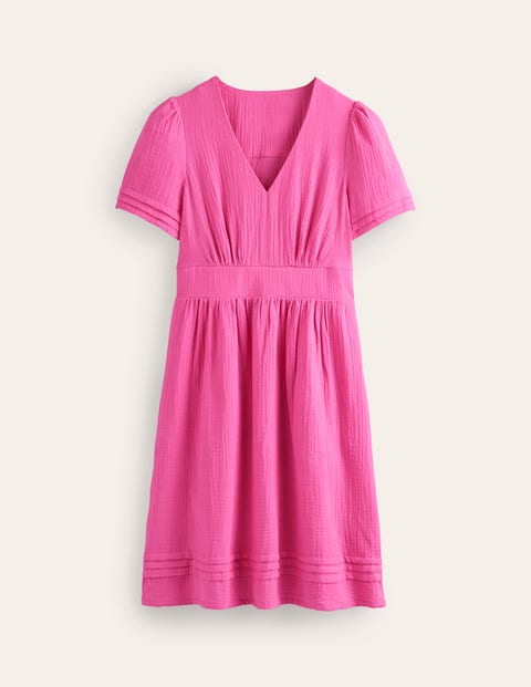 Mini Robe Boden Eve Linen Bleu Femme | AZQ-08563227