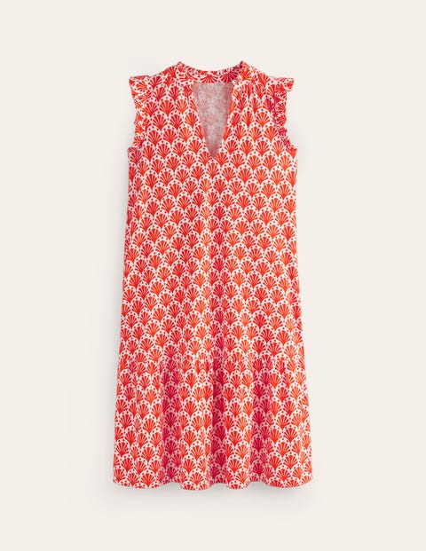 Mini Robe Boden Daisy Jersey Tier Blanche Femme | YUP-40113976