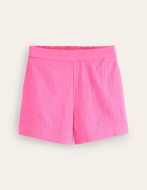 Short Boden Double Cloth Blanche Femme | FUW-61196363